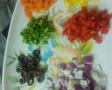 A picture of step 5 of Rainbow pizza 🌈 🍕🍕.