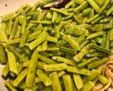 A picture of step 5 of Odisha Guwar Beans Besara Bhaja (Dry Cluster Beans Sabji with Mustard Paste).