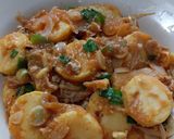 Foto langkah ke 1 dari resep Tofu telur jamur enoki.