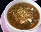 A picture of step 8 of Veg Manchow Soup.