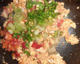 A picture of step 4 of Egg masala toast 😍.