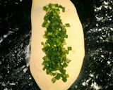 A picture of step 3 of Crispy Scallion Pancakes.