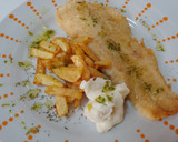 Foto del paso 8 de la receta: Merluza Romana y curry, chips y alioli