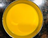 A picture of step 2 of Choco Custard pudding.