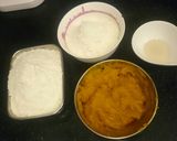 Foto langkah ke 1 dari resep Pumpkin steamed buns(南瓜饅頭).