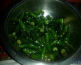 A picture of step 2 of Mirchi ka koota.