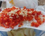 Foto del paso 2 de la receta: Pollo a la crema con papas