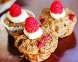 Foto del paso 3 de la receta: Muffins de avena, banana 🍌y frambuesa  sin gluten