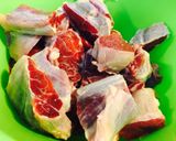 Hình bước làm 1 của món Bò cà phê Việt