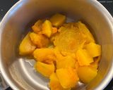 A picture of step 1 of Egg Yolk Mochi Dumplings in Ginger Syrup.