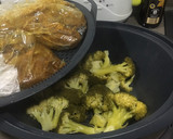 Foto del paso 1 de la receta: Pollo al curry con brócoli gratinado