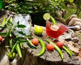 A picture of step 1 of Watermelon chilli Mojito.