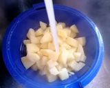 A picture of step 1 of Chicken, Potato, and Hard-Boiled Egg Salad.