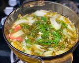 Hình bước làm 4 của món Canh Chua Cá Thu Lá Me