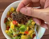 รูปขั้นตอนการทำที่ 3 ของ สลัดมะม่วงอโวคาโด Avocado Mango Salsa (วีแกน มังสวิรัติ)