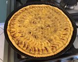 Une image de l'étape 12 de Maxi tarte bananes,ananas et citron vert (pâte sablée gingembre et citron vert).