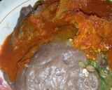 A picture of step 7 of Amala and okro soup.