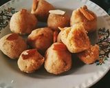 A picture of step 4 of Almond Suji Ka Laddus.