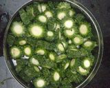 A picture of step 1 of Masala karele.