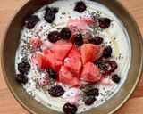 Hình bước làm 3 của món 💚 Táo Ruột Đỏ Trộn Sữa Chua Kefir
