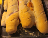 Foto del paso 5 de la receta: Pan casero, relleno de jamón y queso 🙃