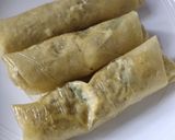 A picture of step 2 of Tofu Wrapped in Beancurd Sheets.
