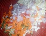 A picture of step 1 of Cheesy veg mini samosa.