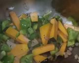 A picture of step 2 of Pumpkin and Toor Daal Masala Veg Khichdi.