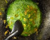 A picture of step 2 of Palak Upma.