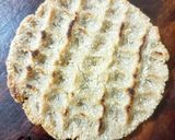 A picture of step 9 of Bhakhari (flat bread).