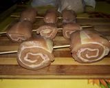 Foto del paso 3 de la receta: Brocheta de pollo c/panceta