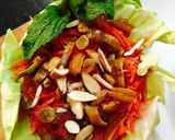 A picture of step 1 of Carrot dry fruits salad.