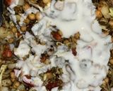 A picture of step 2 of Chatpati chana chat.
