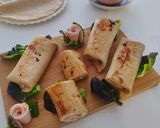 Une image de l'étape 6 de Crêpes salées à la farine d’épeautre au jambon/béchamel.