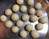 A picture of step 5 of Suji Ras Malai.