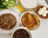 Hình bước làm 1 của món Bún nước tương