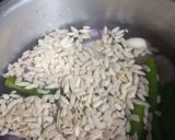 A picture of step 1 of Sufiyana paneer(on the bed of lachcha parantha).