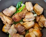 A picture of step 3 of Braised Pork Belly with Bamboo Shoots.