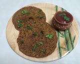 A picture of step 7 of Multigrain cheela.