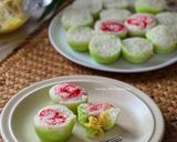 Gambar langkah 10 resipi Apam Nasi Durian.