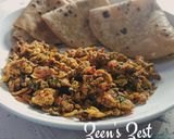 A picture of step 5 of Red Amaranthus Nashte Ka Khagina - Hyderabadi Breakfast Khagina.