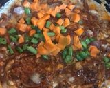 A picture of step 4 of Yam and Egg sauce.
