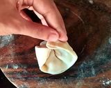 A picture of step 6 of Tricolor Chicken Momos.