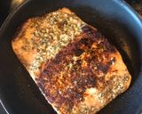 A picture of step 3 of Montreal salmon.
