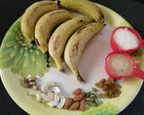 A picture of step 1 of Kerala Banana/balehannu Halwa.