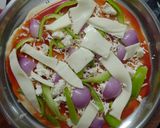वेज पिज्जा (veg pizza recipe in hindi) रेसिपी चरण 5 फोटो
