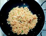 A picture of step 2 of Garlic Butter Fried Rice.