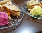 A picture of step 5 of Peach & Apple pie تورطة التفاح و الدراق.