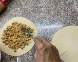 A picture of step 5 of Chap Shoro|Chicken Mince Paratha|Hunza Traditional Recipe.