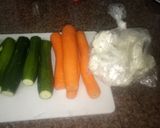A picture of step 1 of Sauteed crunchy vegetables #Author marathon.